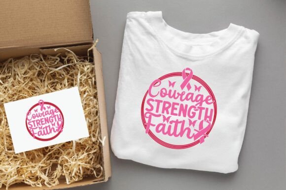 Courage STRENGTH Faith Awareness SVG PNG Design Review