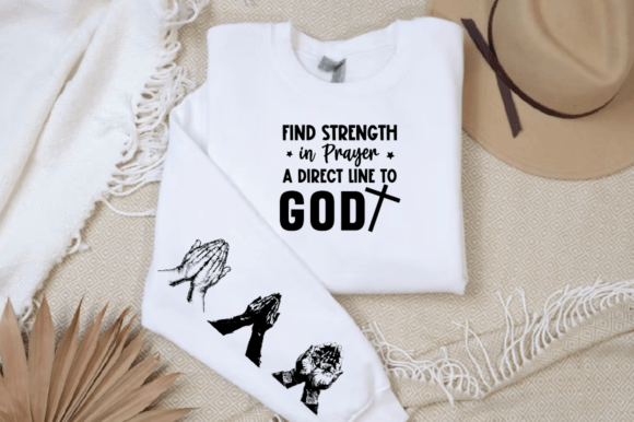 Find Strength in Prayer Sleeve SVG