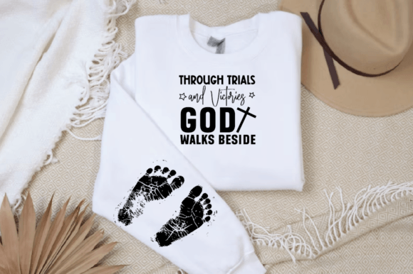 Footprints with Two Pairs Sleeve Svg