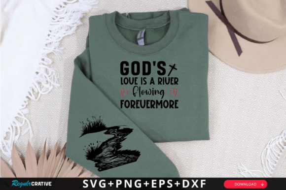 GODs Love is a River Sleeve Svg Design Review