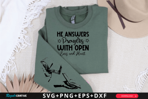 He Answers Prayers Sleeve Svg Design Review