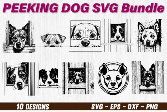 Peeking Dog SVG for Crafts: A Designer’s Perspective