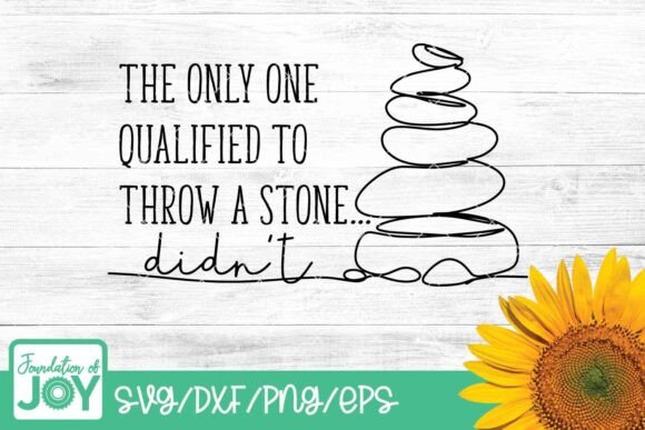 Throwing Stones Line Art SVG Review: Faith in Design